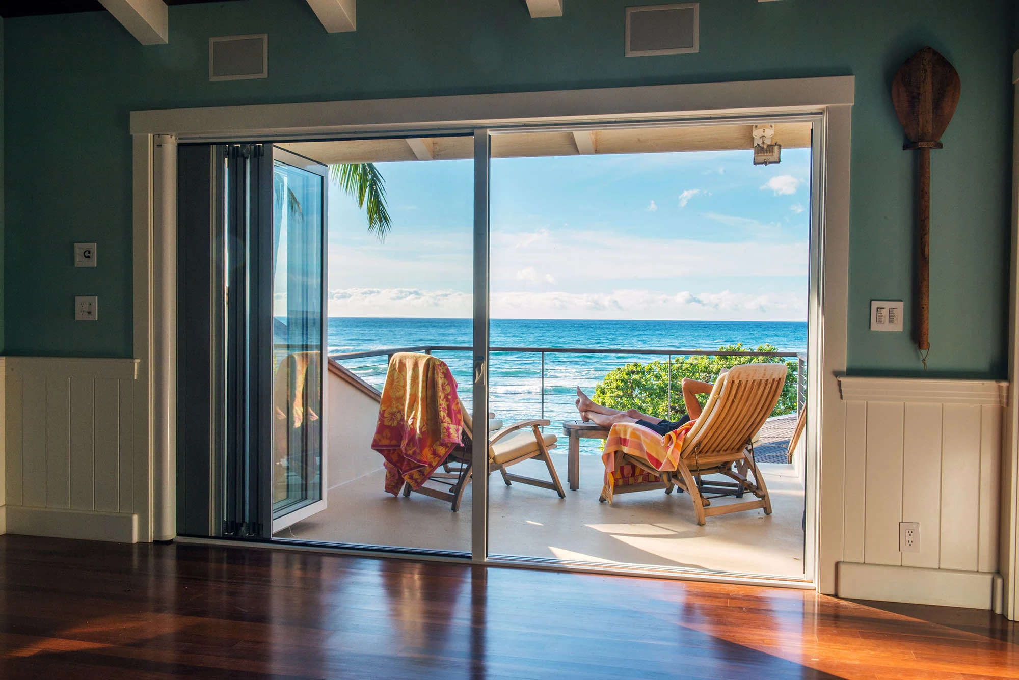 French door retractable screen