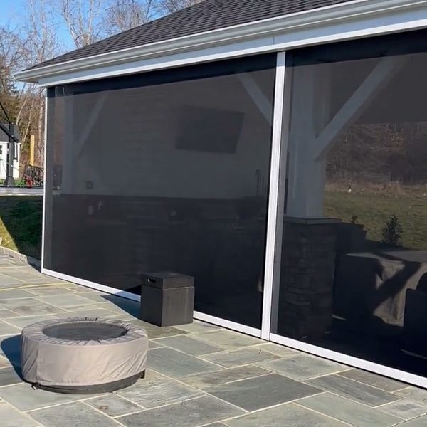 Our owner on a motorized screen install